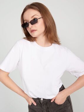 Sweat Proof Crewneck T-Shirt for Women (White)